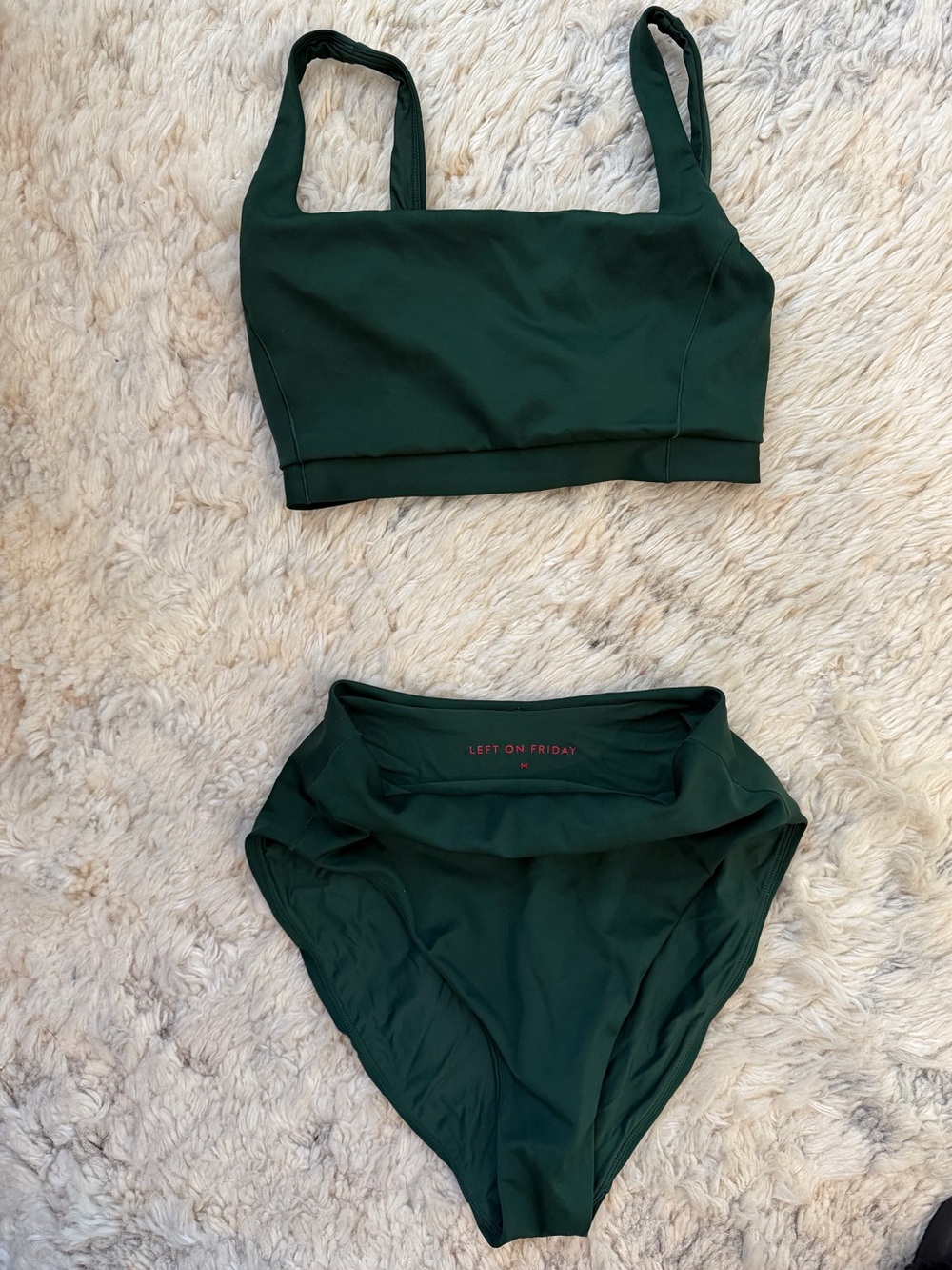 Left On Friday Dark Green Bikini Set